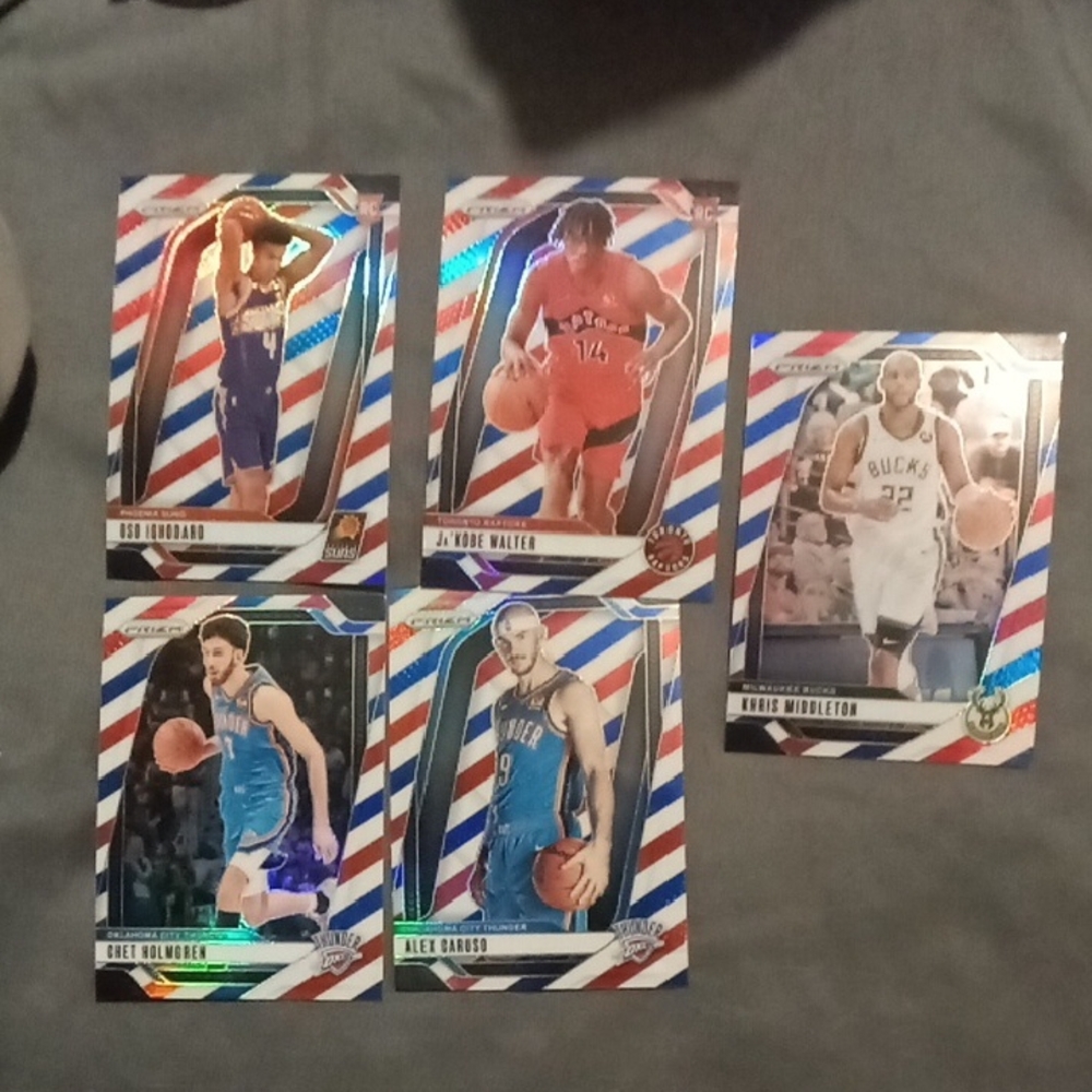 2024-25 Panini Prizm Red White Blue Lot ×5